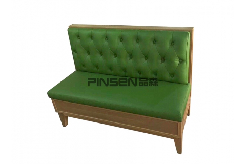 西式簡(jiǎn)約皮革軟包卡座沙發(fā)