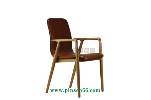 簡約白蠟?zāi)緦嵞拒洶鼛Х鍪植蛷d椅子