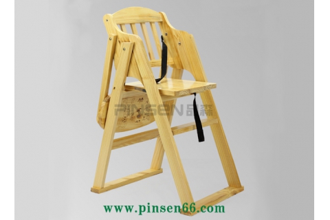 實(shí)木簡(jiǎn)約折疊兒童BB餐椅