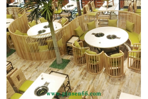 品森火鍋餐飲家具款式多樣，可按需定制