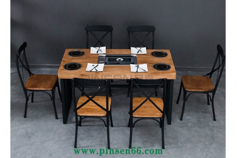 木炭燒烤店餐桌廠家哪家可靠，用什么排煙方式好？開燒烤店了解一下