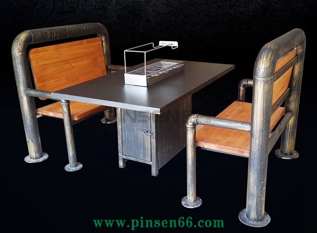 自動翻轉燒烤桌