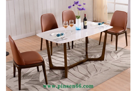 現(xiàn)代簡約軟包北歐實(shí)木椅-北歐餐廳桌椅定制廠家