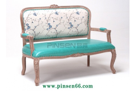 實木軟皮包花紋西餐廳卡座沙發(fā)餐桌椅